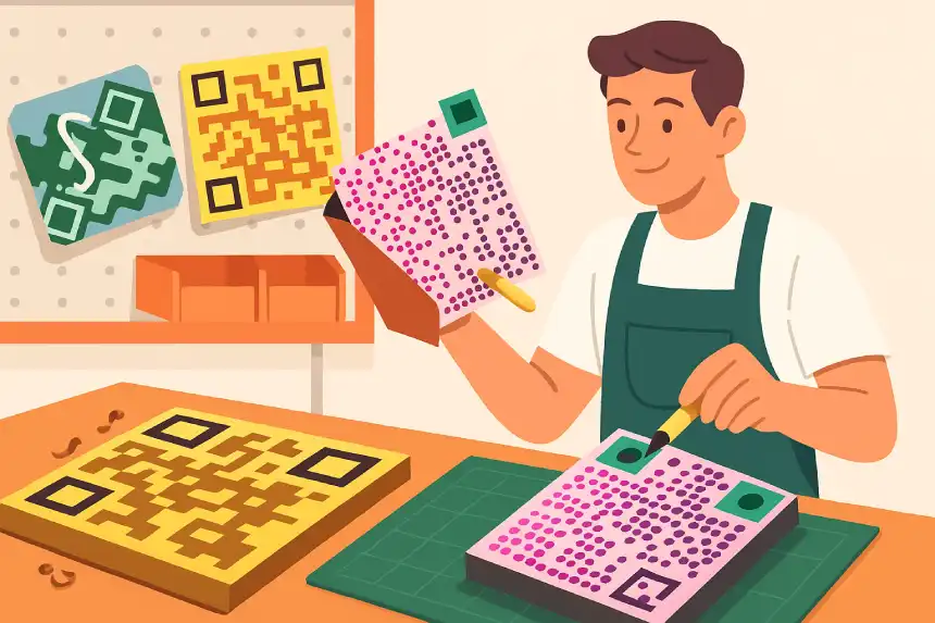 Custom QR branding for restaurants